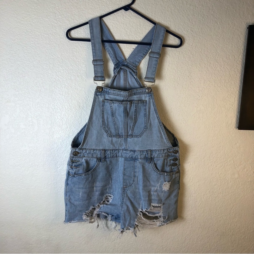 Hot Kiss Overall Shorts